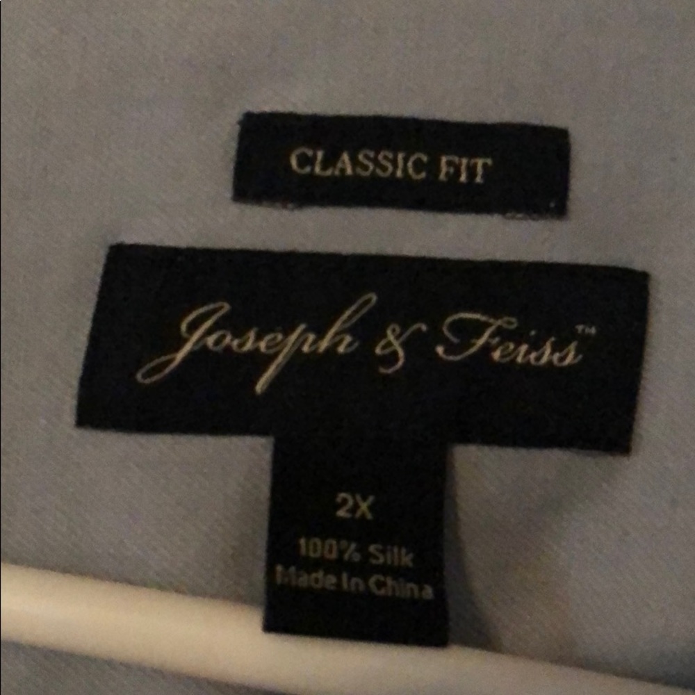 Joseph & Feiss classic fit 2x 100% silk